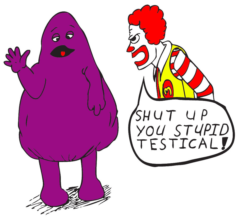 Grimace Is A Scrotum by Snoitpo on Clipart library