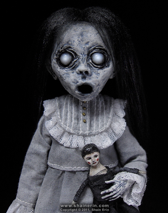 Haunting Handmade Horror Doll by Shain Erin - Artisan Creepy Collectible