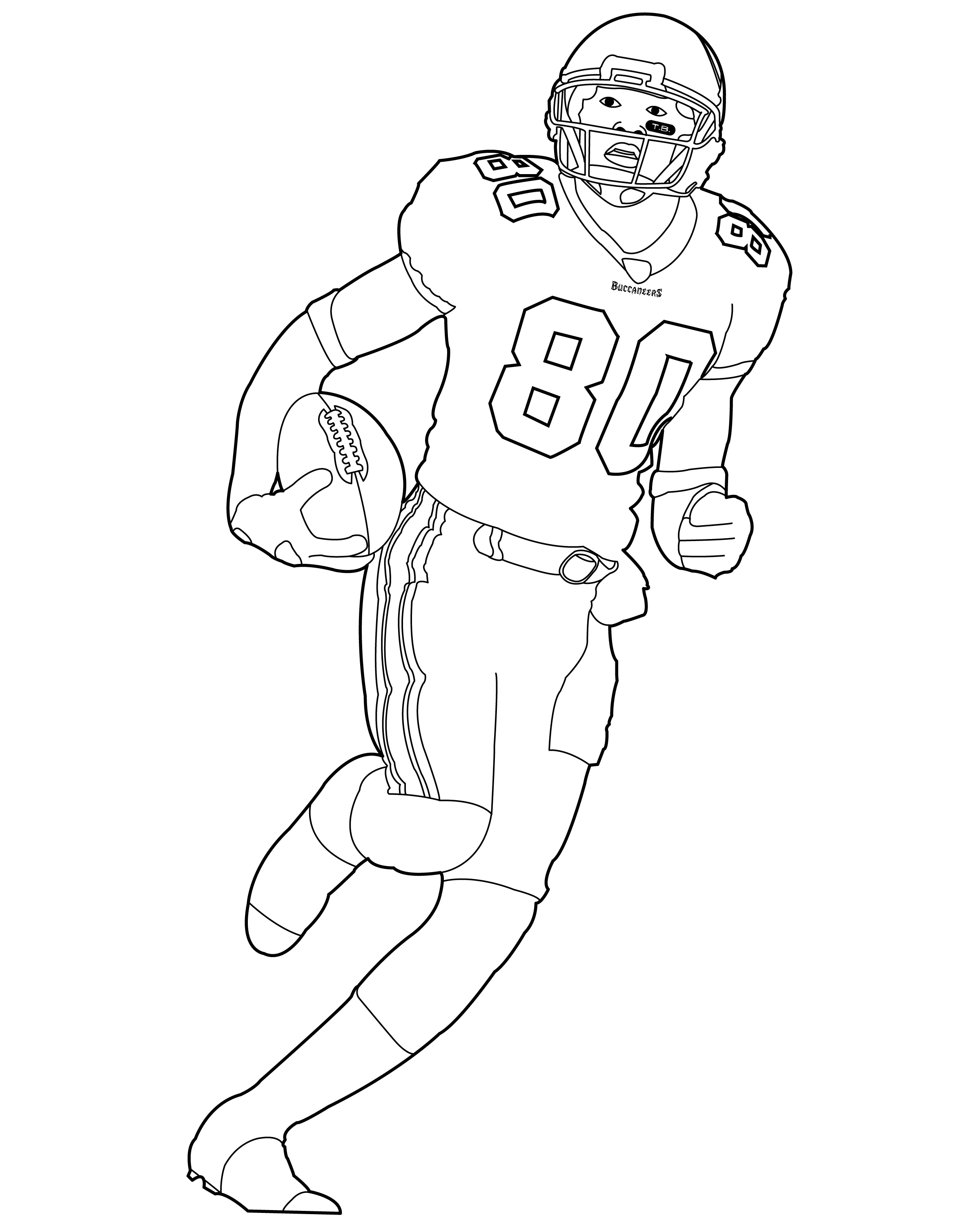 drawing a football player Clip Art Library