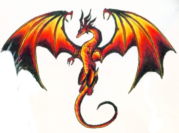 Premium Vector | Dragon flying sketch illustration myths and legends