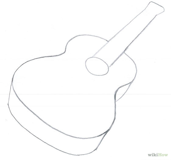 Learn How to Draw an Electric Guitar (Musical Instruments) Step by Step :  Drawing Tutorials