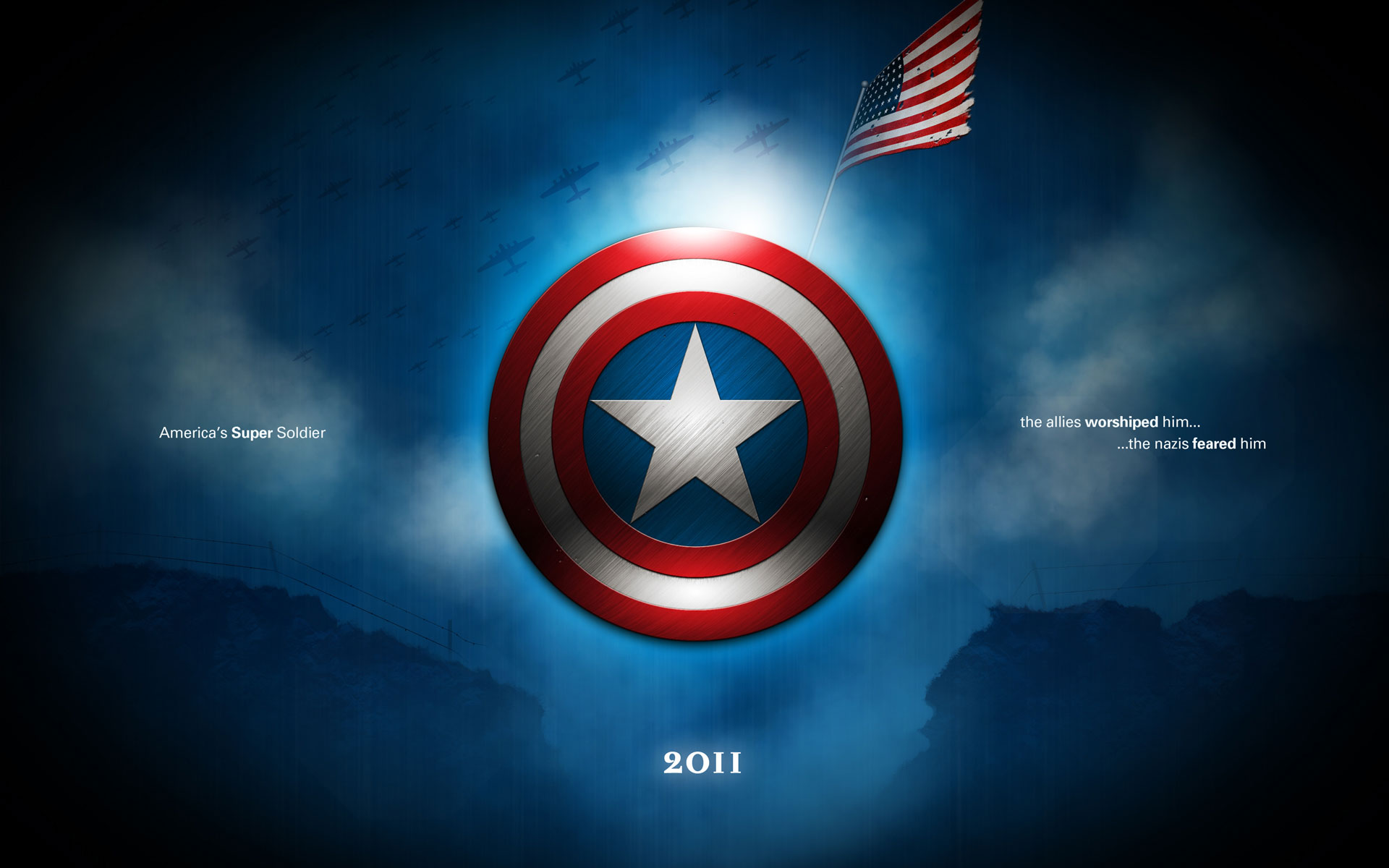 Avengers Captain America 3D Wall Mural Wallpaper – beddingandbeyond.club
