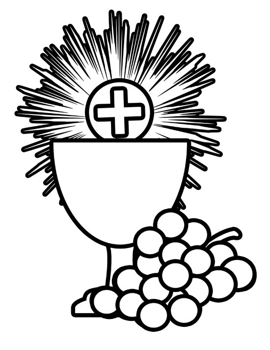 Black And White First Communion Clip Art - Clipart library