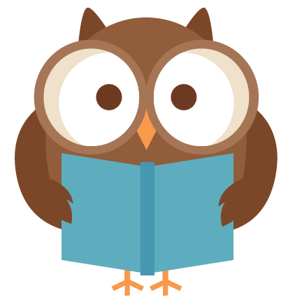 owl reading clip art