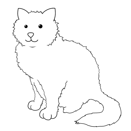 Cartoon Cat Step by Step Drawing Lesson