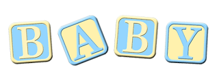 Baby Blocks Spelling "BABY" - Soft Pastel Toy Design for New Parents