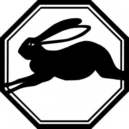 Rabbit Running Animal clip art Vector clip art - Free vector for 