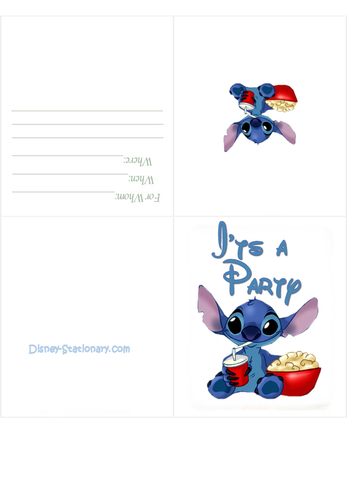 Printable Lilo and Stitch Birthday Invitation Instant Download
