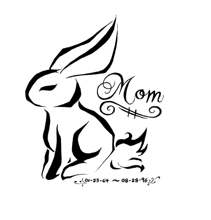 Bunny Tattoo Design by Manasurge on deviantART Love this. White 