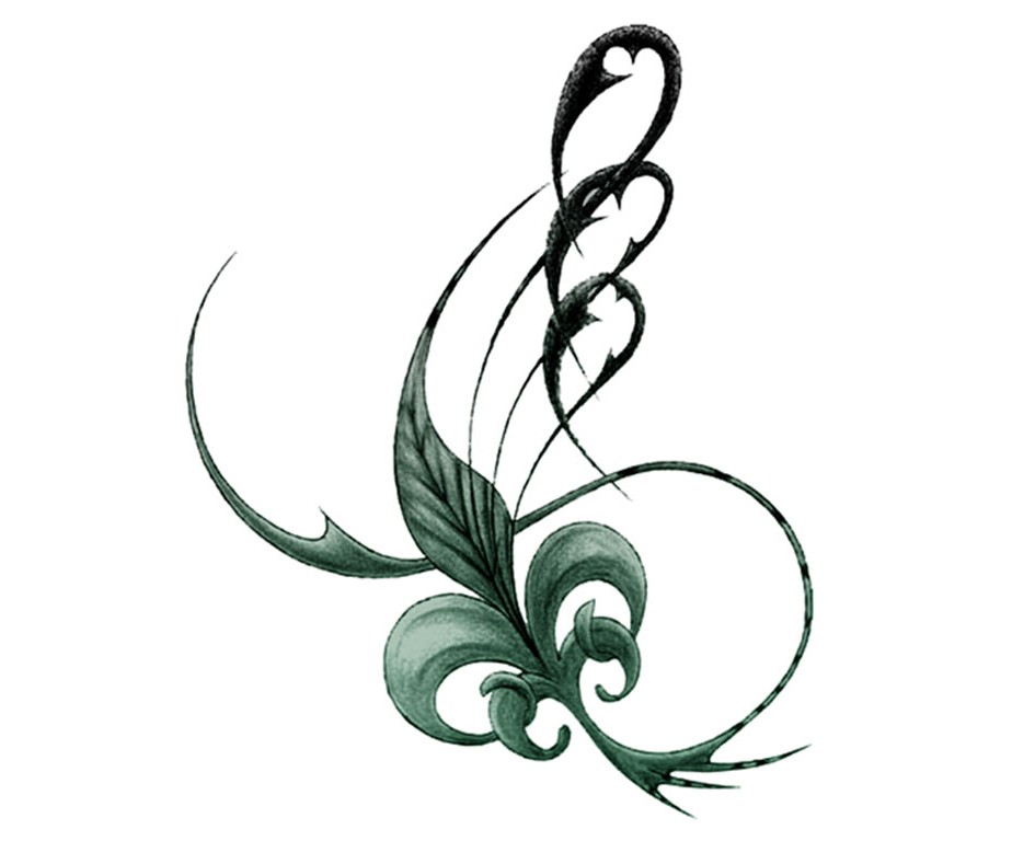Flower Tattoo, flower, love, leaf, text png | PNGWing