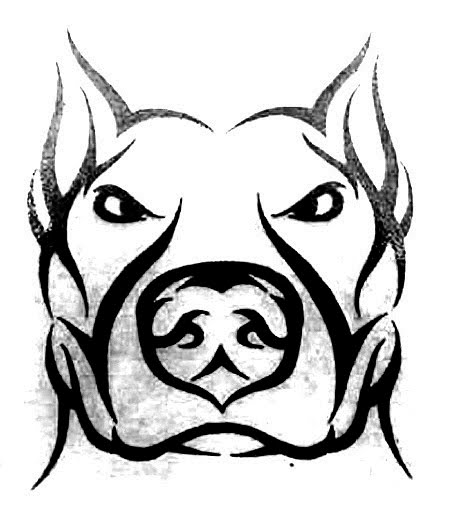 Tattoo Sleeve tattoo pitbull white logo monochrome png  PNGWing