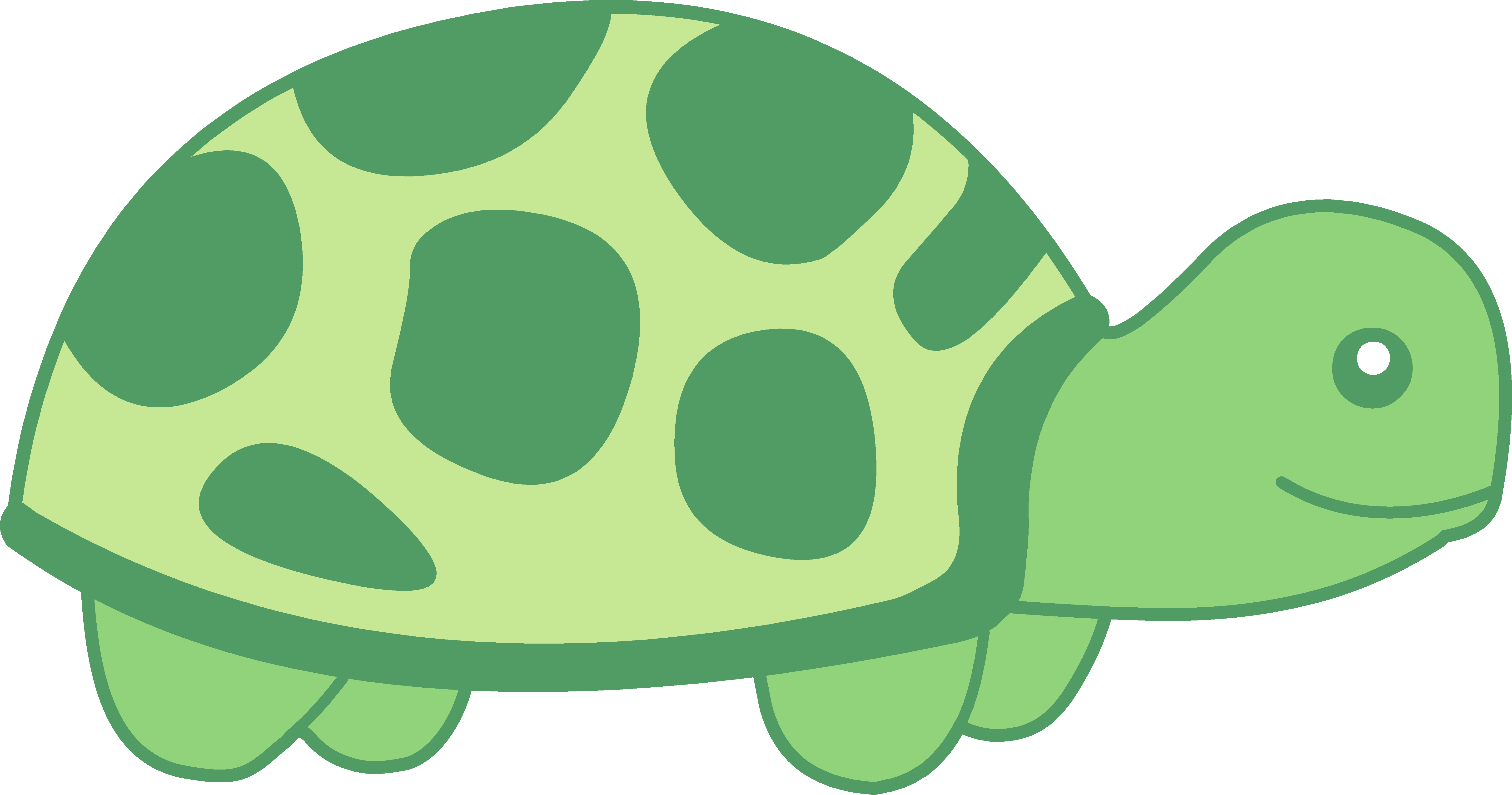Little Green Turtle Design - Free Clip Art