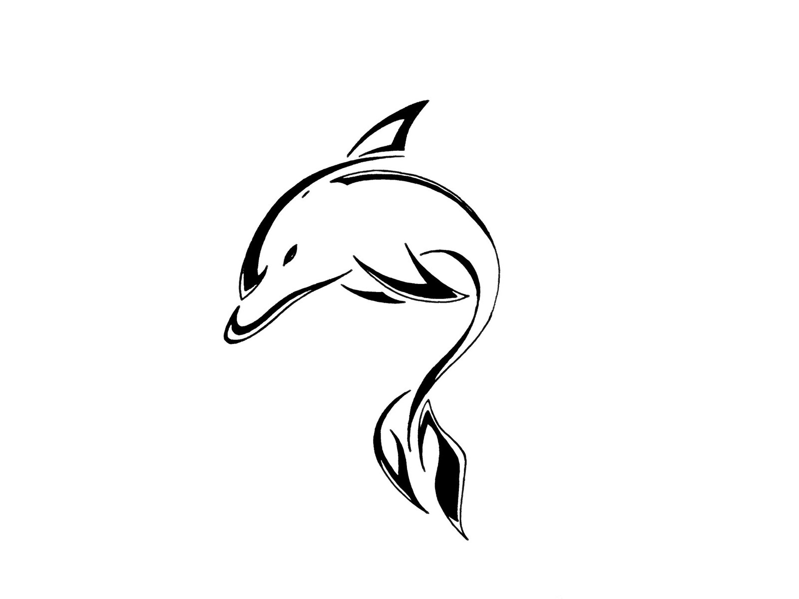 Dolphin Tattoo Stock Illustrations, Cliparts and Royalty Free Dolphin Tattoo  Vectors