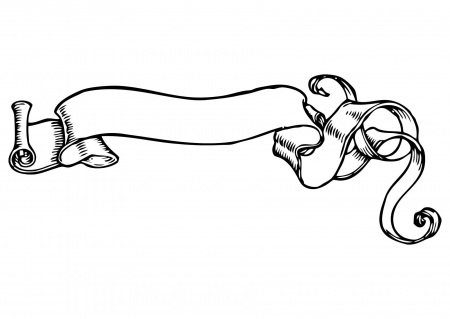 Decorative Scroll Banner Illustration - Free Vector Clipart