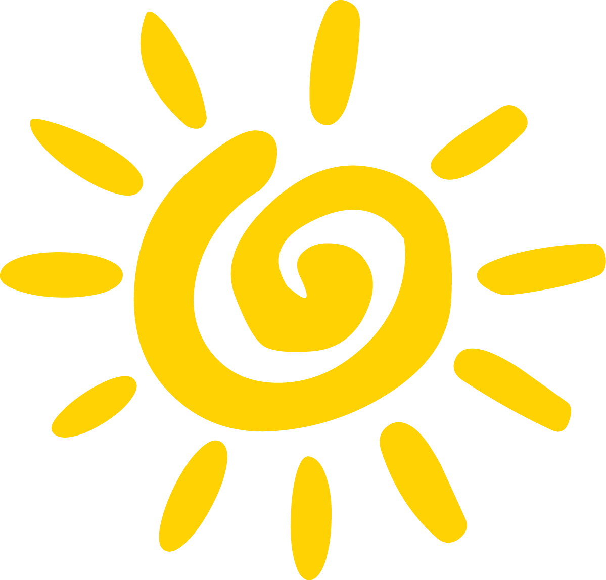 Sun Clipart image - vector clip art online, royalty free  public 