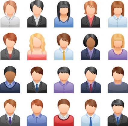 Free Vector Business People Icons Vector icon - Free vector for 
