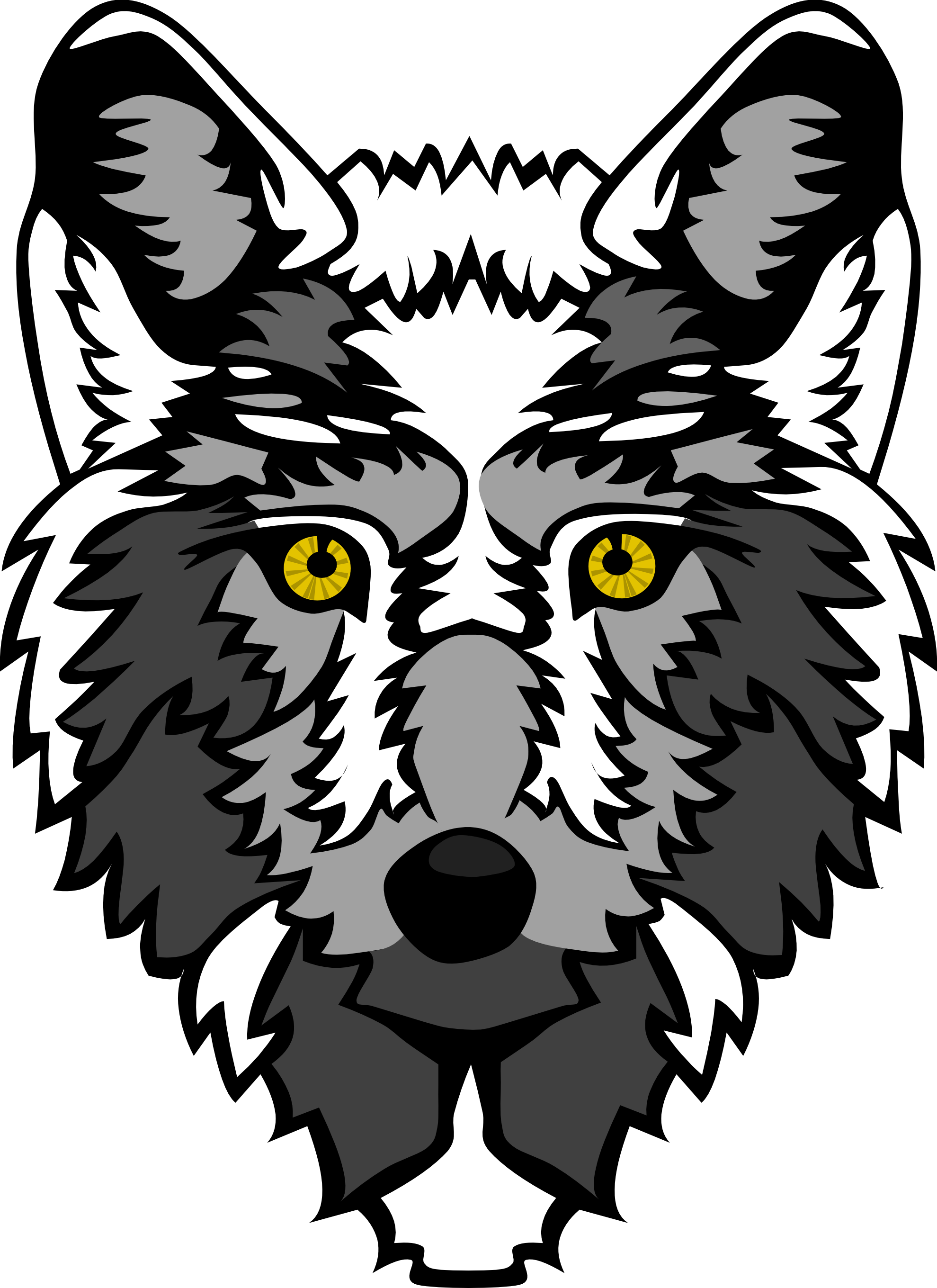 Wolf Vector Art - Clipart library