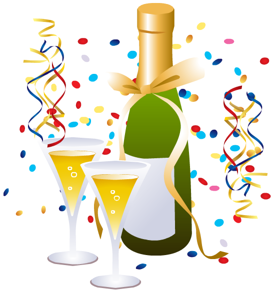 Celebratory Champagne Toast - Festive Party Image