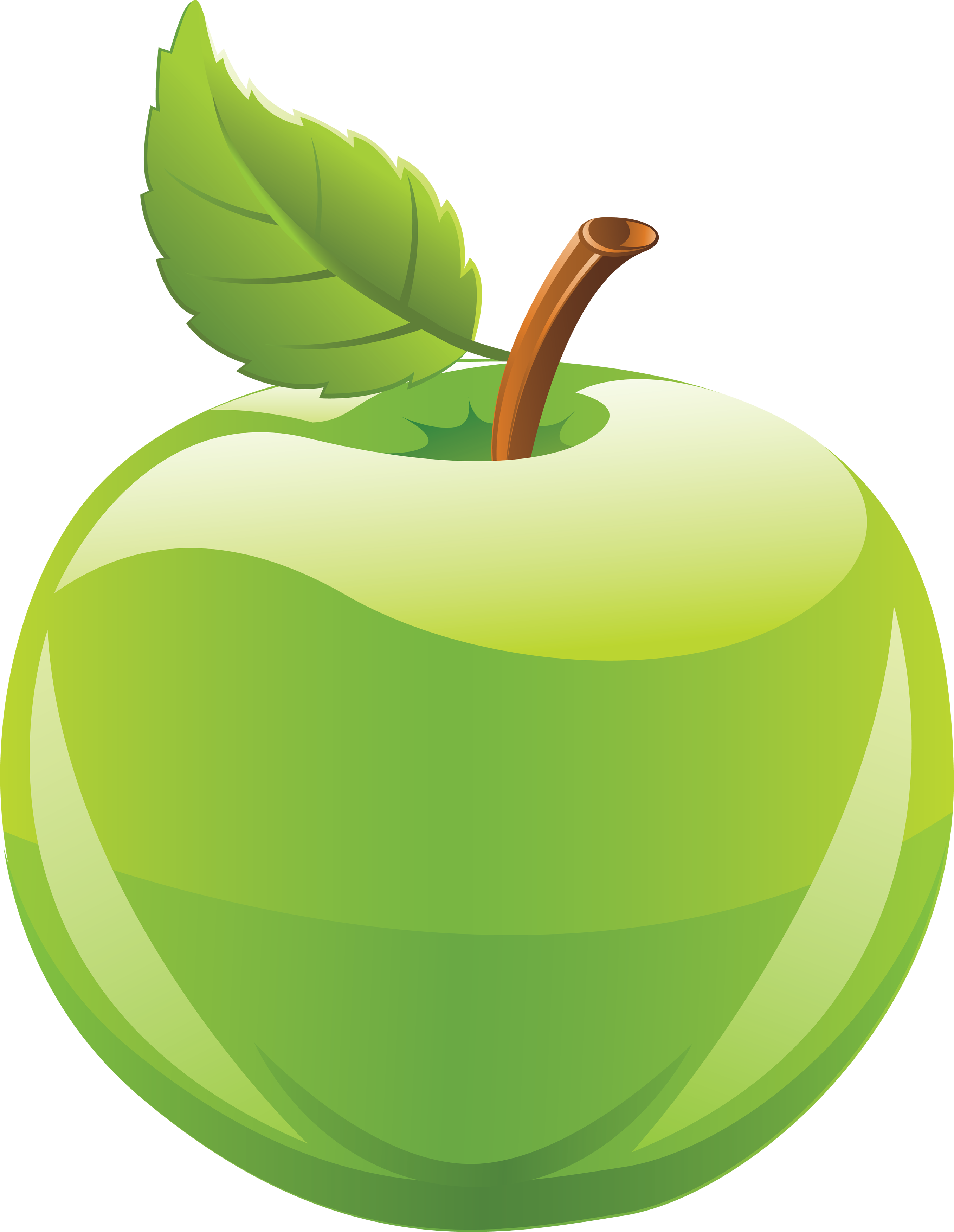 green apple png clipart - Clip Art Library
