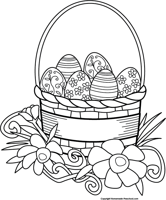 Free Easter Eggs Clipart Black And White, Download Free Easter Eggs ...