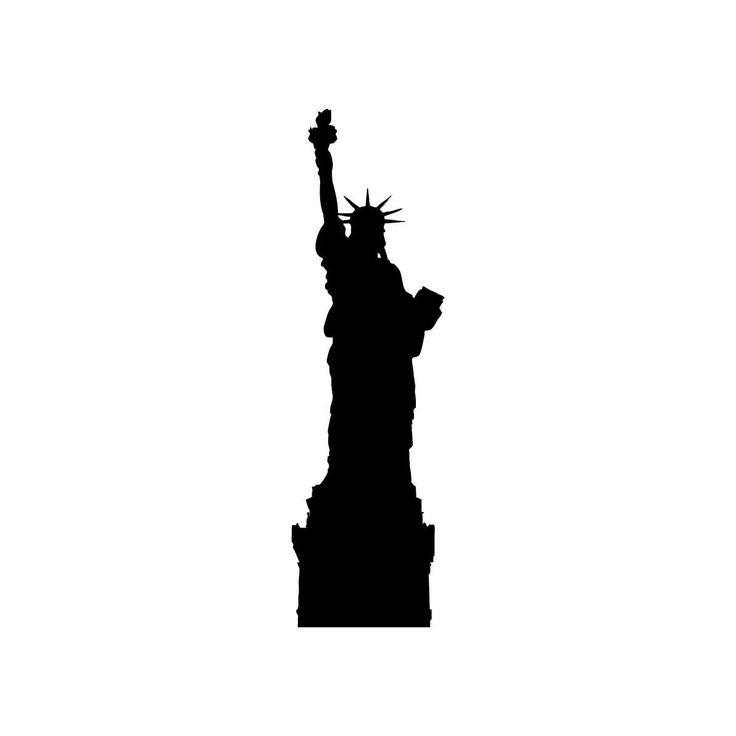 statue of liberty silhouette - Google Search | Tattoos | Clipart library