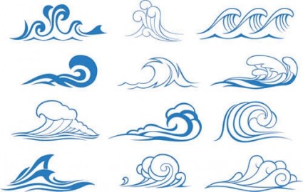 Wave vector graphic 3 Free vector in Encapsulated PostScript eps 