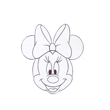 easy minnie mouse coloring pages Clip Art Library