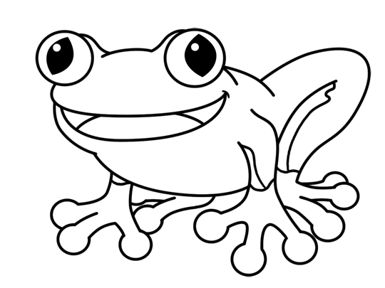Beginners how to draw a cartoon frog  very easy  YouTube