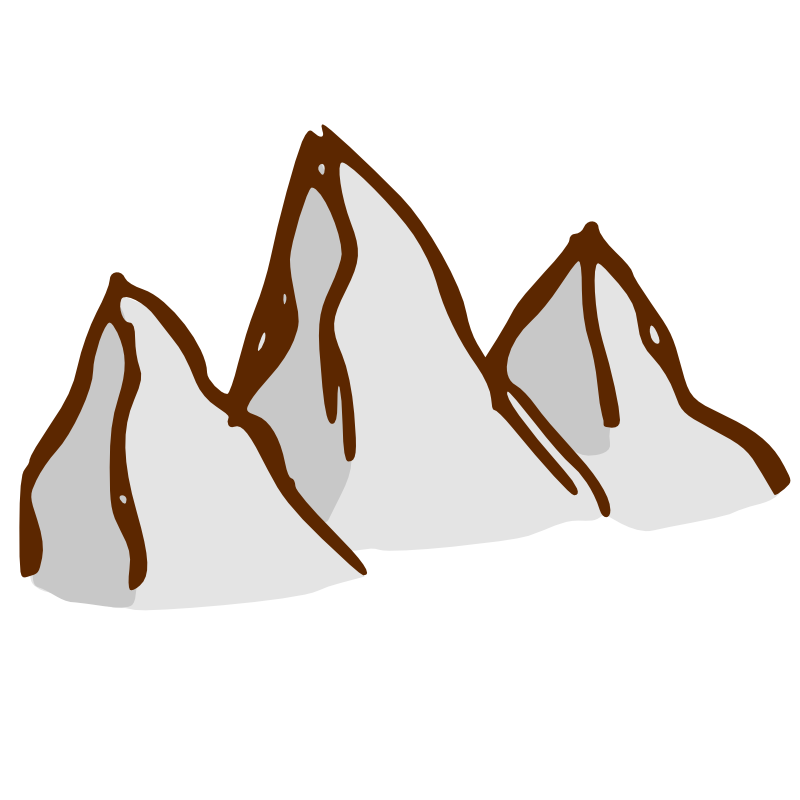 Clipart - RPG map symbols: mountains