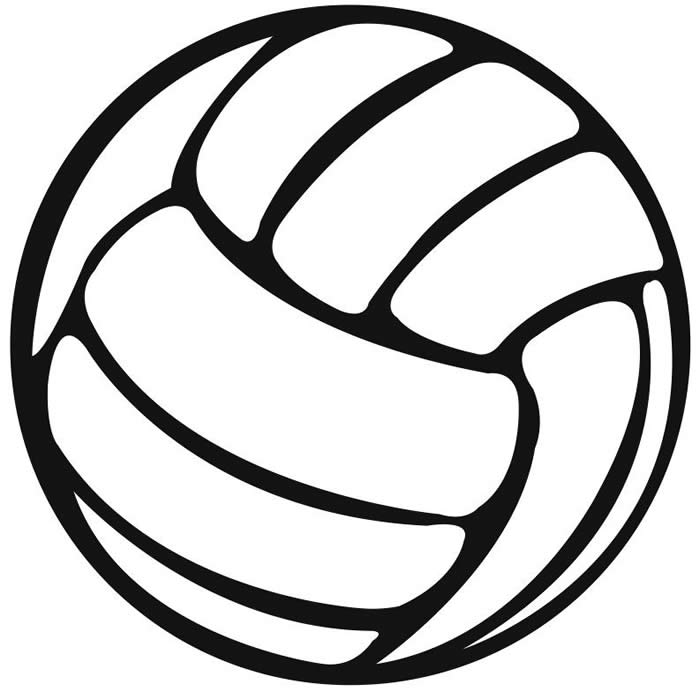 Free Black And White Volleyball, Download Free Black And White ...