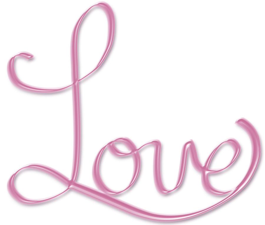 Clipart library: More Like Pink Love PNG word art text by crysluvsjim