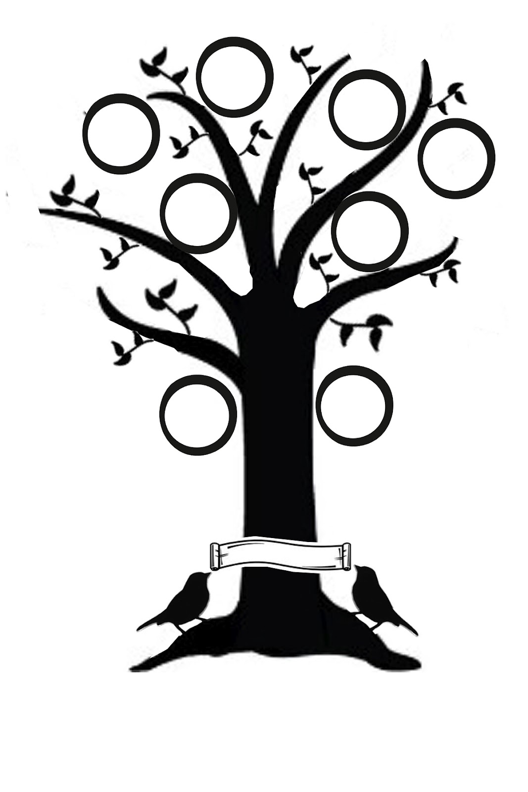 Bare Tree Silhouette Clip Art Tattoo - Clipart library - Clipart library