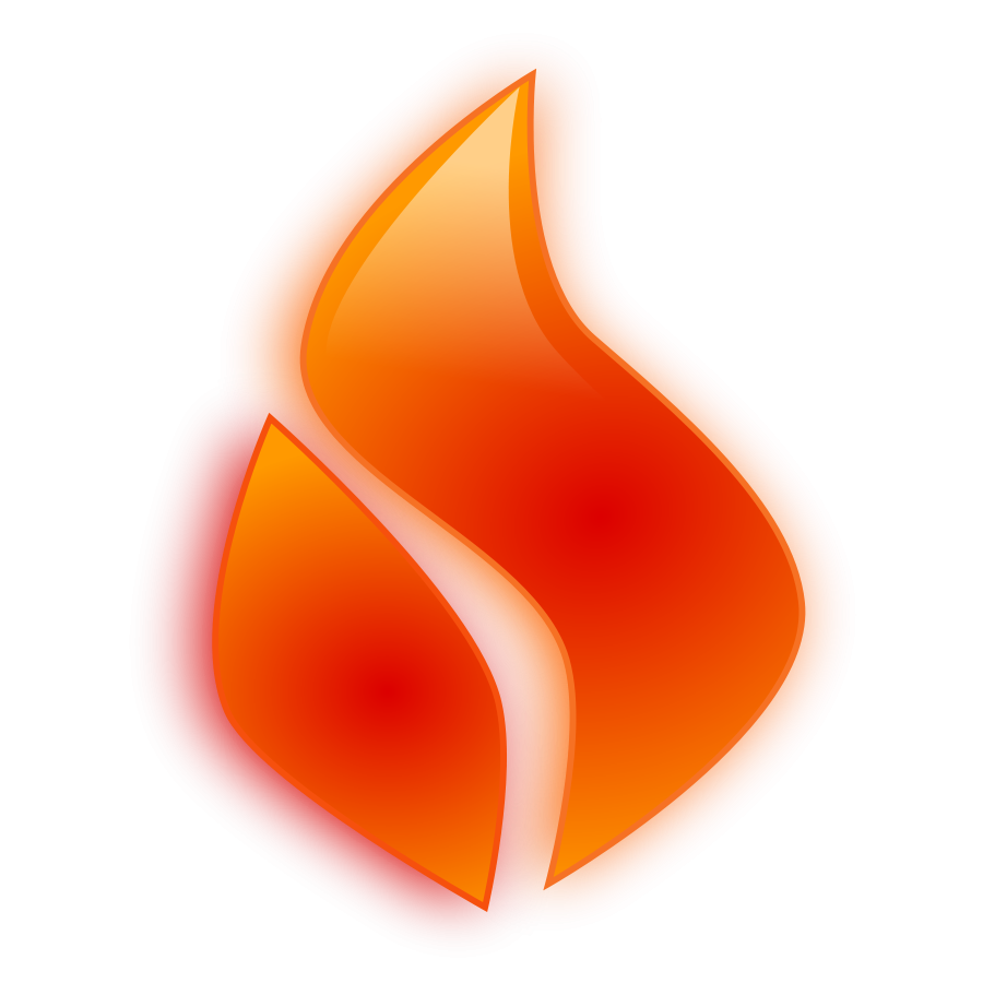 Glossy flame SVG Vector file, vector clip art svg file - ClipartsFree