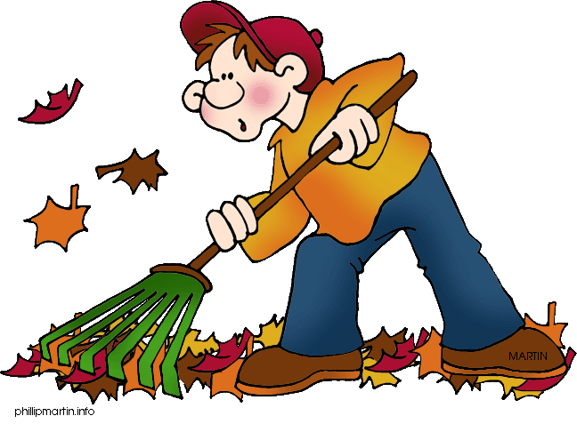 raking leaves clipart - Clip Art Library