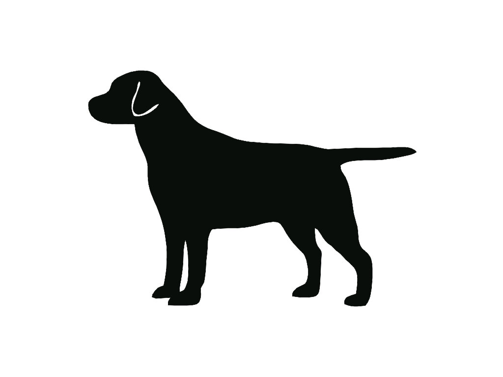 Labrador Retriever Dog Breed Silhouette by StickEmUpDecalsAZ