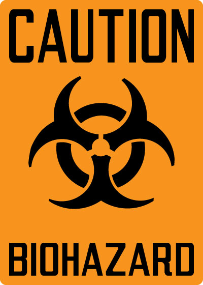 Biohazard Sign - Caution: Biohazard with Symbol | Stonehouse Signs ...