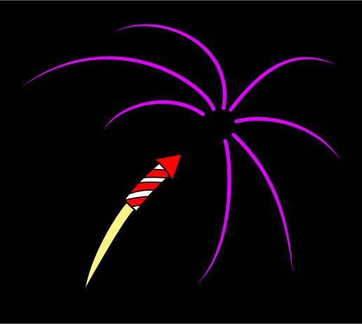 Fresco - Fireworks Illustration from Adobe Fresco (Sketch & Base Colours)  (Part1)
