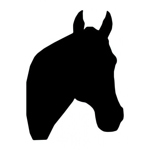 horse head silhouette png