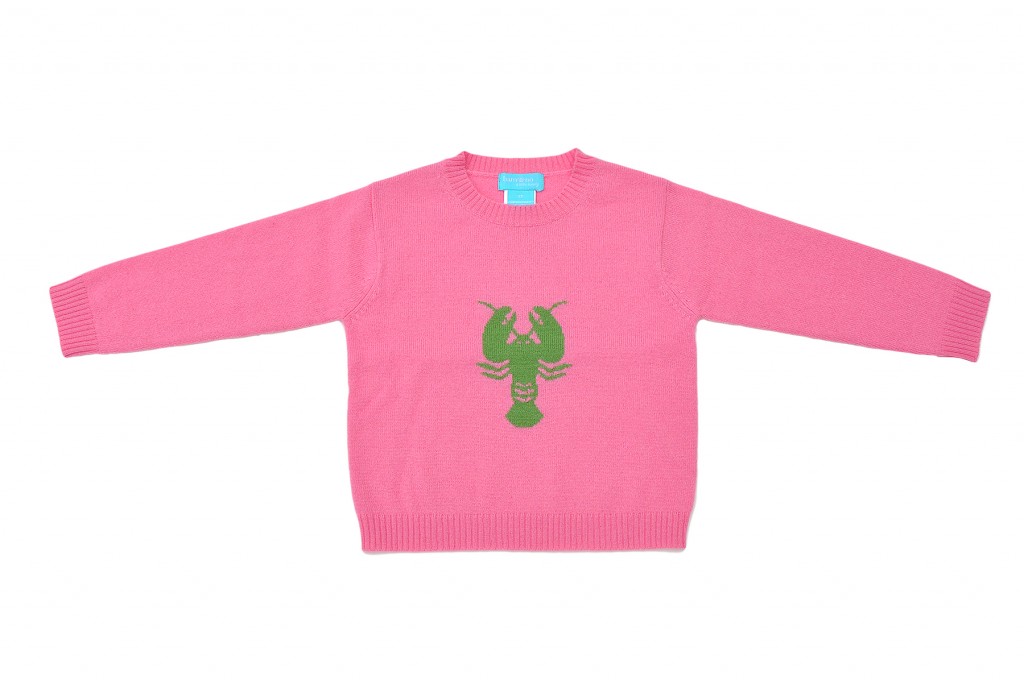 Pink Lobster Knit Sweater for Kids | Playful & Cozy Design