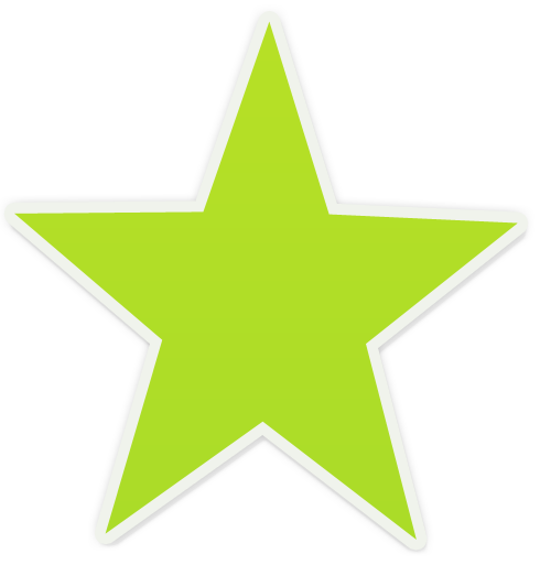 dark green star clip art