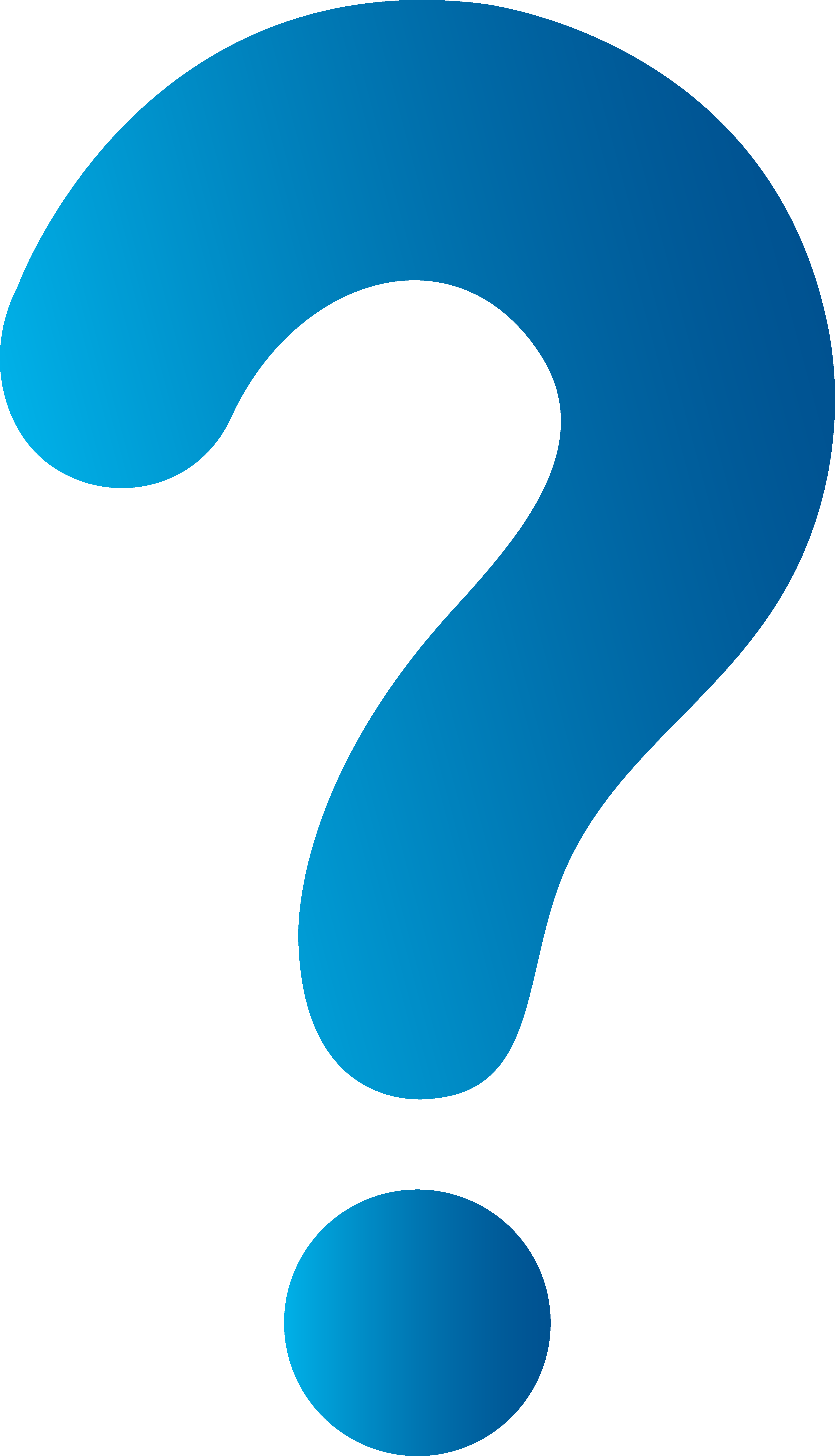 Simple Blue Question Mark - Free Clip Art