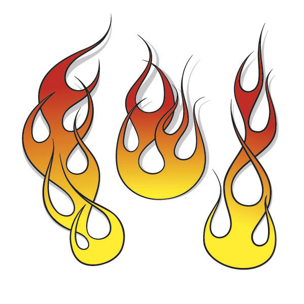 hot rod flames drawing - Clip Art Library