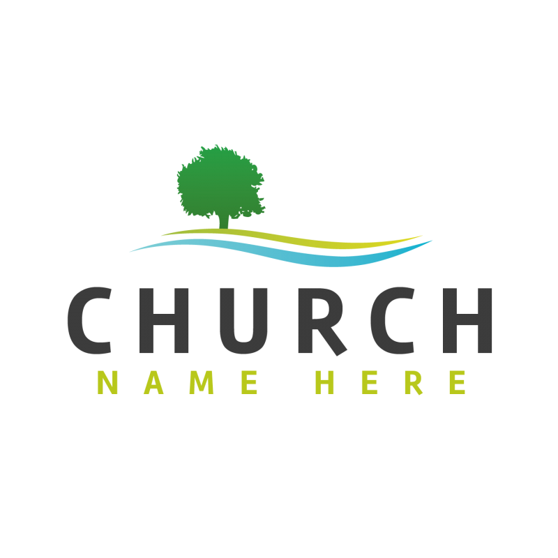 Church Logo Template - Faith, Nature, and Community Design