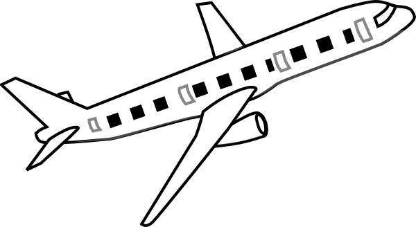 Airplane clip art - vector clip art online, royalty free  public 