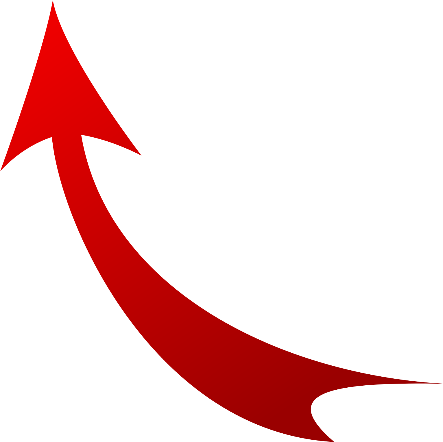 Clipart - curved arrow