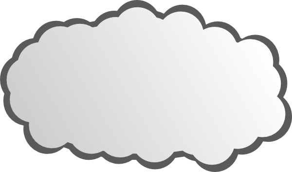 Simple Cloud clip art - vector clip art online, royalty free 