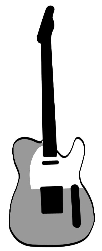 Guitar Stencil - Clipart library