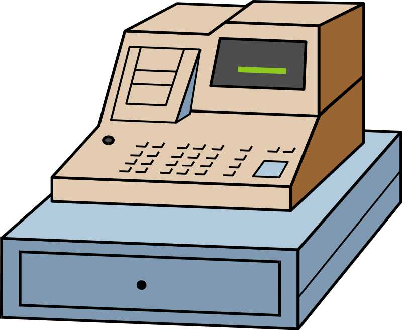 cash register machine clip art