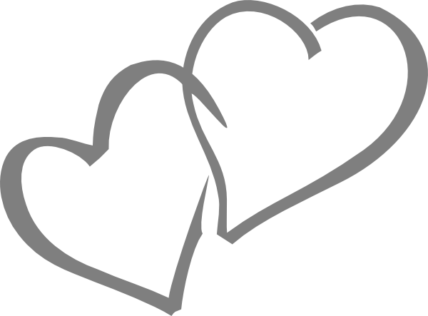 Double Heart Clipart Black And White | zoominmedical.com