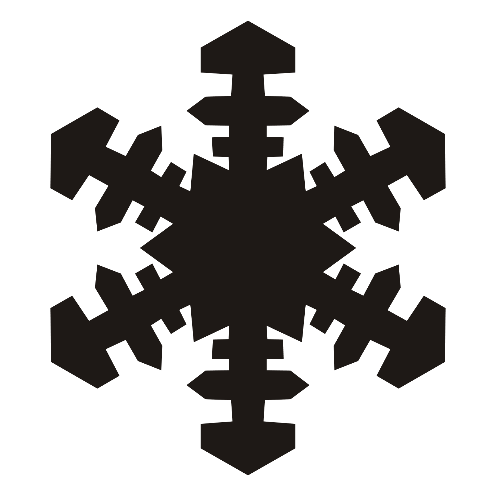 Snowflake Vector Art - Clipart library